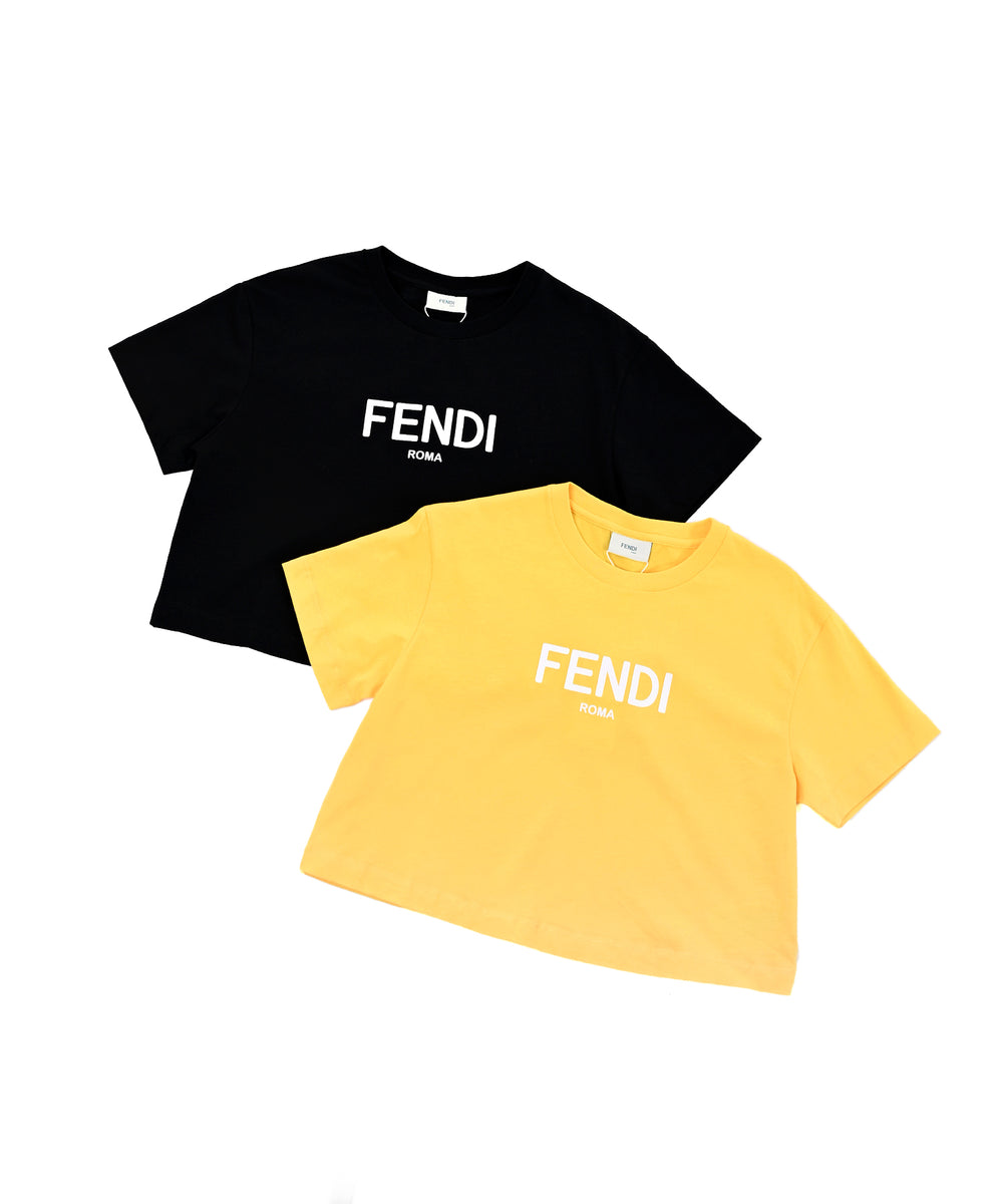 ●新品/正規品● FENDI Kids ROMA ロゴ Tシャツ